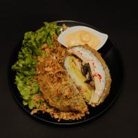 Burger z węgorzem